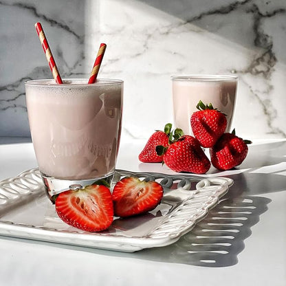 Keto Chow Natural Strawberry | Keto Meal Replacement Shake Powder | Nutritionally Complete | Low Carb | Delicious Easy Meal Substitute | Protein Rich You Choose The Fat | Single Meal Sample