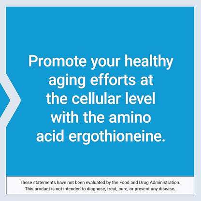Life Extension Essential Youth L-Ergothioneine – Promotes Longevity & Healthy Aging – Gluten-Free – Non-GMO – Vegetarian – 5 mg – 30 Vegetarian Capsules