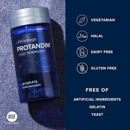 Protandim Nrf2 Synergizer (30 Caps) Nrf2 Activator, Healthy Aging Supplement, Antioxidants Fight Oxidative Stress, 5 Herb Blend, Supports Cellular Health, Ashwagandha, Turmeric, Milk Thistle