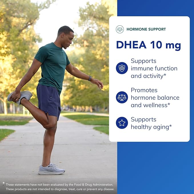 Pure Encapsulations DHEA 10 mg - Adrenal Supplement for Immune Support, Metabolism & Hormone Balance - with Micronized DHEA - 180 Capsules
