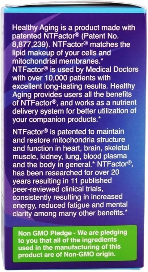 NTI Nutritional Therapeutics Inc. - Healthy Aging with NTFactor®, 120 Tablets - Youthful Vibrancy, Increased Energy, Improved Quality of Life (2)