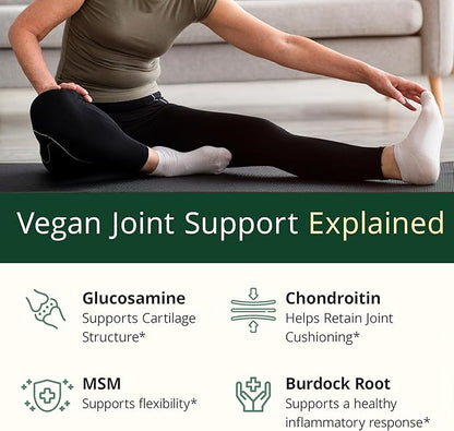 Glucosamine Chondroitin MSM – Joint Support Supplement for Women and Men with Glucosamine Sulfate 1500 mg, Chondroitin and MSM – for Cartilage, Joint Health and Flexibility – 90 Capsules, Vegan