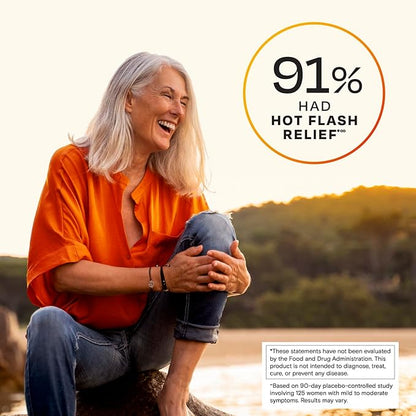 Amberen Menopause Supplement for Women, 180 Capsules, Clinically Proven, Helps Support Hormone Balance, Helps Relieve 12 Menopause Symptoms: Hot Flashes, Night Sweats, Mood Swings and More