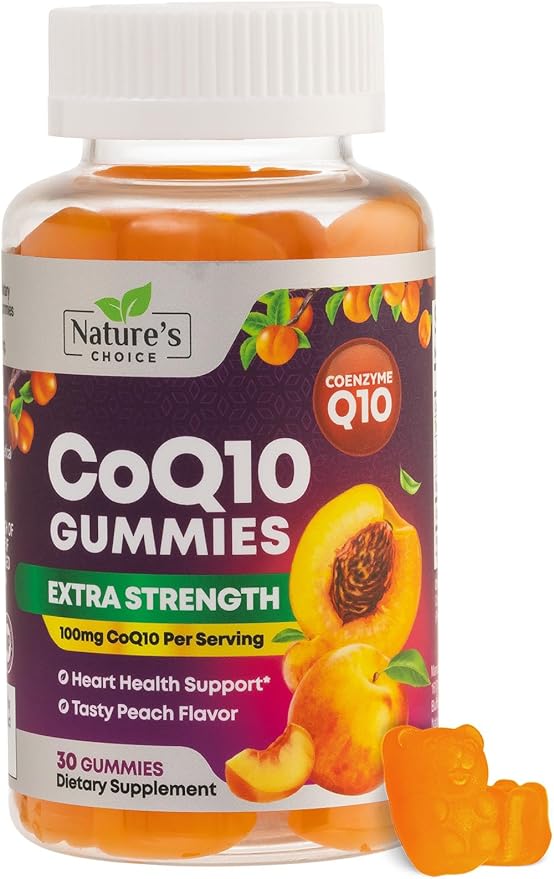 CoQ10 Gummies for Adults - Coenzyme Q10 100mg Per Serving - 3X Strength, High Absorption Antioxidant Supplement for Heart Health Support & Energy Production - Co Q10 (Coq 10) Supplements - 30 Gummies