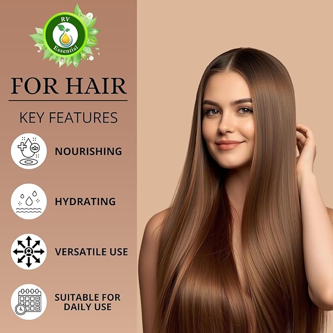 R V Essential Pure Evening Primrose Oil | Oenothera Biennis | 100% Natural Cold Pressed | for Face, Skin Care, Hair Care, Scalp Massage, Body Massage | 10ml | 0.338oz