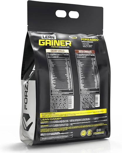 Forzagen Lean Gainer Premium Mass Builder | Mass Gainer Protein Powder for Men & Women (12 Lbs, Creamy Vanilla)