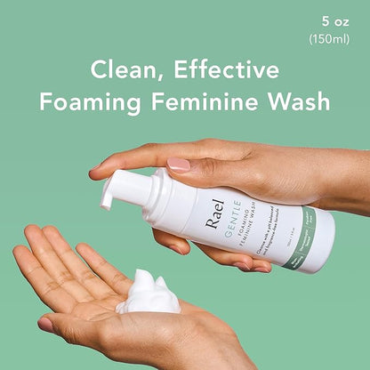 Rael Feminine Wash, Foaming Cleanser for Women, Unscented, Clean Ingredients (5oz, 4 Pack)