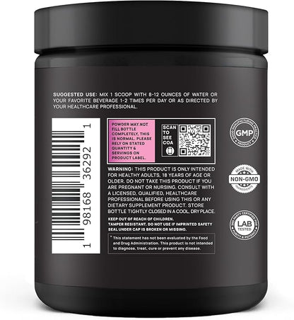 Super Collagen Burn Powder for Women w. Hyaluronic Acid, KSM66, Apple C Vinegar, Probiotics, Biotin - Premium Multi Collagen Peptides Protein for Weight Loss + Beauty Hair Skin Nails (Pink Lemonade)