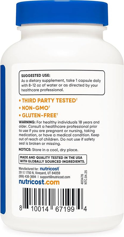 Nutricost Boron 3mg Supplement, 240 Vegetarian Capsules - Gluten Free and Non-GMO