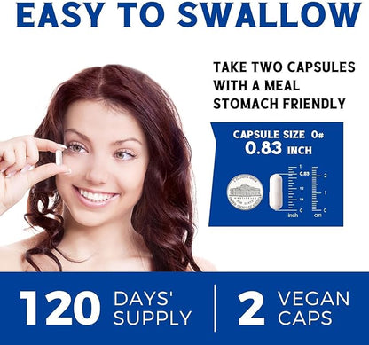 10 in 1 Magnesium Complex, 420mg Elemental Magnesium | Ultra Strength, Max Absorption | Chelated Magnesium Supplement for Nerves, Bone & Heart Health | Non-GMO, 240 Vegan Capsules