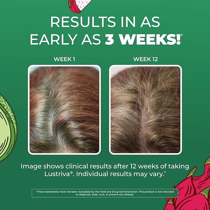 MARYRUTH'S Liquid Multivitamin+Hair Growth | Clinically Tested for Thicker Hair & Facial Wrinkles in Women | Biotin 10000mcg | Lustriva Hair Growth Supplement | Skin Care | Age 18+ | 30 Fl Oz