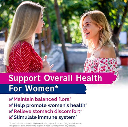 Innate Vitality Women's Probiotics, 120 Billion CFU, 32 Tested Strains, Probiotics for Women, Yeast Control, Vaginal pH Support, Prebiotics, Digestive Enzymes, Cranberry, Once Daily 30 Veggie Capsules