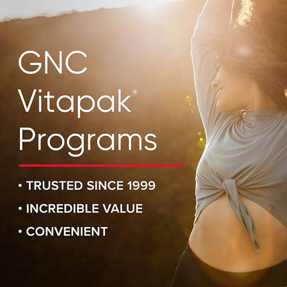 GNC Women’s Energy and Metabolism Vitapak Program, Convenient Complete Nutrition, 4 Products in 1 Packet, Calorie Burn, Mental Sharpness, 200mg Caffeine, with Proven Ingredients, Omega 3s, 30 svgs