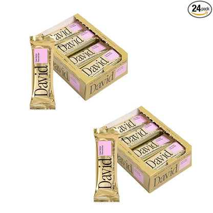 David Protein Bar, Cake Batter, 24 Protein Bars | 28g of Protein | 150 Calories | 0g of Sugar - High Protein, Low Carb, Gluten Free Protein Bar, Pack of 24
