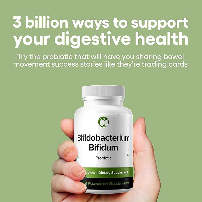 Bifidobacterium Bifidum Probiotic Supplement 240 Tablets 3 Billion CFU Probiotics for Men & Women Supports Intestinal Digestive & Gut Health (240, Bifidobacterium Bifidum)