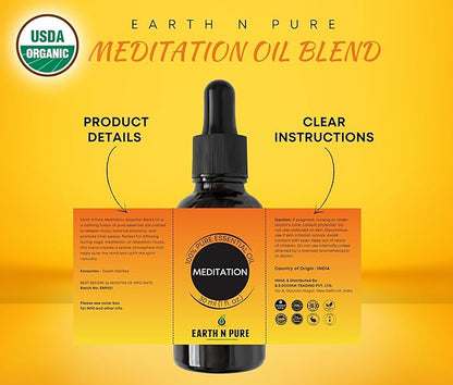 Earth N Pure Essential Oil Blend for Meditation 100 ml