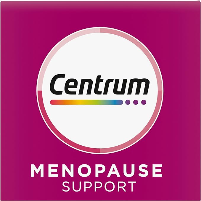Centrum Complete Multivitamin Supplement + Hot Flash Support Menopause Support Tablets, with Clinically Studied geniVida, 30 Count