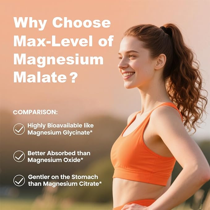 2 Pack Magnesium Malate Gummies 1000mg, High Absorption Magnesium Supplements for Adults & Kids, with L-Theanine, CoQ10 & Vitamin B6, Support Energy Production, Muscle Function, Non-GMO, Vegan, 120Ct