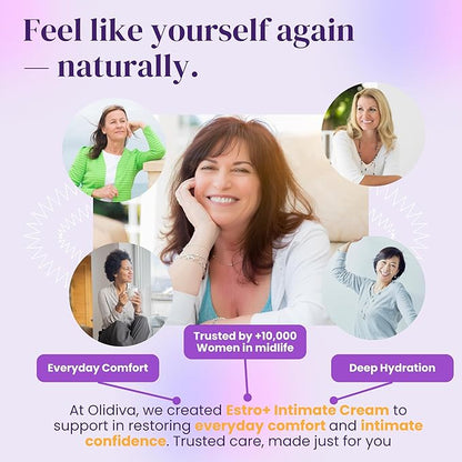 Bioidentical Estriol Cream for Women - Intimate Moisturizing Cream for Women - Menopause Relief for Vaginal Dryness & Vulva Itch – 50g / 1.76 oz (3 Month Supply)