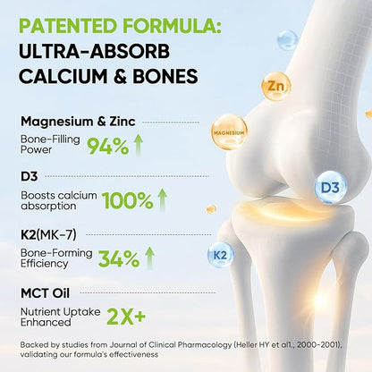 Venture Pal 5-in-1 Vitamin D3 10000 IU & K2 as MK-7 200mcg with Magnesium, MCT Oil, Zinc, Sugar-Free Vitamin D Liquid |Maximum Absorption for Bone, Mood & Immune Health - 2 FL OZ, 68 Days