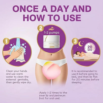 Bioidentical Estriol Cream for Menopausal Women: Natural Vaginal Care for Dryness, Refreshing Fast-Absorbing, 1oz 30-Day Supply
