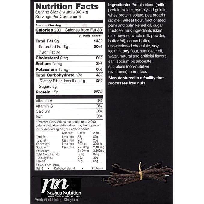 Proti-Thin High Protein Vanilla Wafer Squares, 15g Protein, Low Calorie, Low Sugar, Aspartame Free, Diet Wafer Bars, Healthy Snack, 2 Wafers per Serving, 5 Count Box (3 Boxes - Save 5%)
