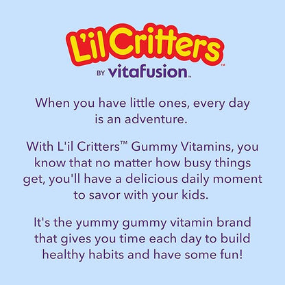 L'il Critters Frozen Daily Kids Multivitamin Gummies Assorted Berry Flavors for Ages 2+ Toddlers and Kids, Disney Multivitamin Gummies with 11 Essential Nutrients, 95-190 Day Supply, 190 ct