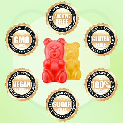 softbear Calcium Magnesium Zinc Gummies for Adult & Kids, Suagr-Free Calcium Magnesium Zinc Vitamin D3 Supplement for Bone Strength & Immune Health, Mixed Fruit Flavor 120 Count