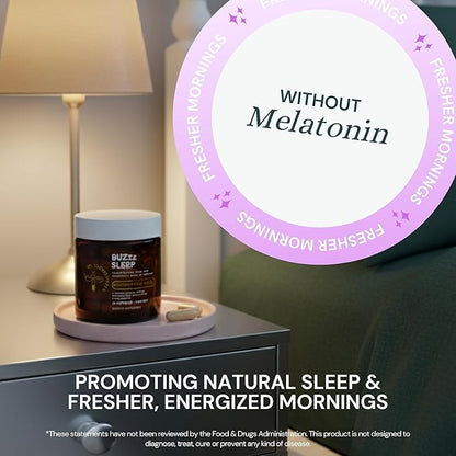 Dr Sosnowski's BUZzz Sleep Aid Supplement | Magnesium, Propolis, Ashwagandha, Valerian, Chamomile | Relax, Sleep Deeper, Wake Refreshed | 60 Capsules