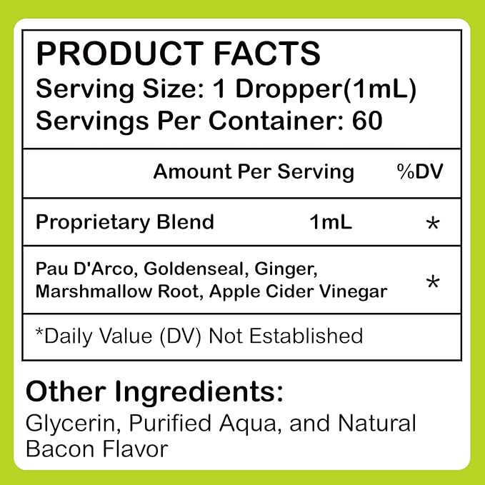 Yeast Infection Treatment for Dogs, 60ml Dog Ear Infection Treatment,Itchy Ear,Skin&Allergy Symptoms Relief-Reduces Inflammation&Relieves Irritation,Dog Supplement Drops with Multivitamins Probiotics