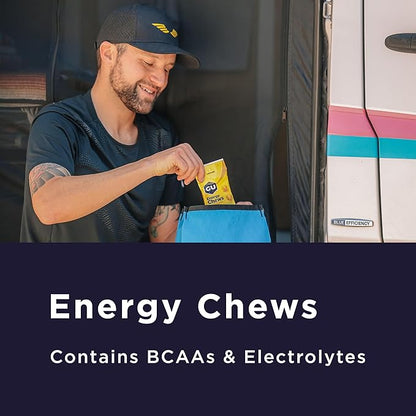 GU Energy Chews, Mixed Pack Gummies with Electrolytes, Vegan, Gluten-Free, Caffeine-Free, and Dairy-Free On-The-Go Energy for Any Workout,12 Bags (24 Servings Total), Flavors May Vary