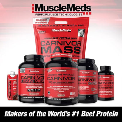 MuscleMeds Carnivor Mass Diet Supplement, Vanilla Caramel, 5.78 Pound (002658)