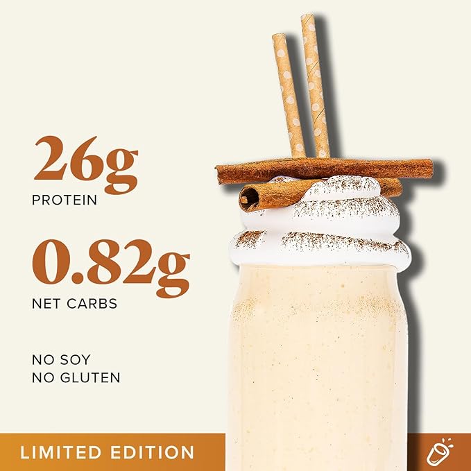 Keto Chow Eggnog | Keto Meal Replacement Shake Powder | Nutritionally Complete | Low Carb | Delicious Easy Meal Substitute | Protein Rich You Choose The Fat | Single Meal