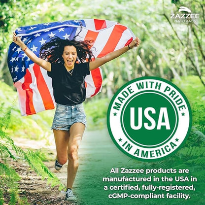 Zazzee Myo-Inositol Powder, 3 Month Supply, 92 Servings, 2000 mg per Serving, Free Scoop for Exact Dosage, 6.49 Ounces, Certified Kosher, 100% Pure, Fertility & Reproductive Support, Made in the USA