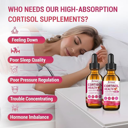 Cortisol Supplements Detox for Women - 20-in-1 Cortisol Reducer,Manager,Lower w/Ashwagandha,Magnesium,L-Theanine,Saffron,Rhodiola for Hormone Balance/Sleep/Stress Relief,Strawberry Flavor