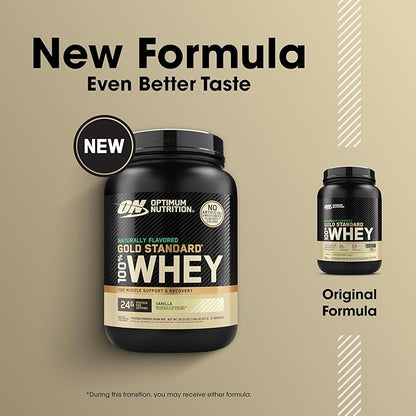 Optimum Nutrition Gold Standard 100% Whey Naturally Flavored Protein Powder, Vanilla, 1.9 Pound (Packaging May Vary)