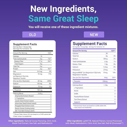 MoonBrew Nighttime Magnesium Hot Cocoa Jar, Natural Sleep Aid Drink Mix for Adults - Calming Melatonin-Free Sleep Support - Sleepy Hot Chocolate Powder with L-Theanine, Chamomile & Zinc Glycinate