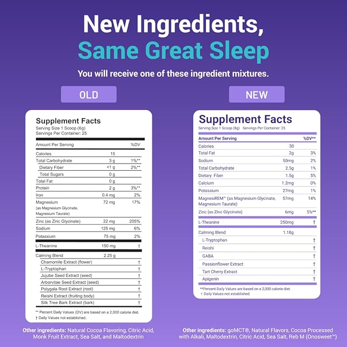 MoonBrew Nighttime Magnesium Hot Cocoa, Natural Sleep Aid Drink Mix for Adults, 2-Pack - Calming Melatonin-Free Sleep Support - Sleepy Hot Chocolate Powder with L-Theanine, Chamomile & Zinc Glycinate