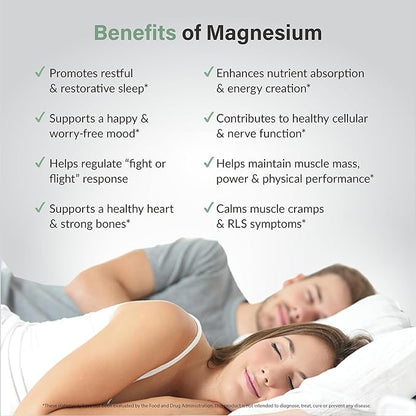 Organixx Magnesium 7 Supplement, Natural Magnesium Capsules for Sleep Support, Muscle Recovery, with Vitamin B6 and Manganese Citrate and Glycinate, Vegan, Non GMO, 180 Count (60 Capsule 3 Pack)