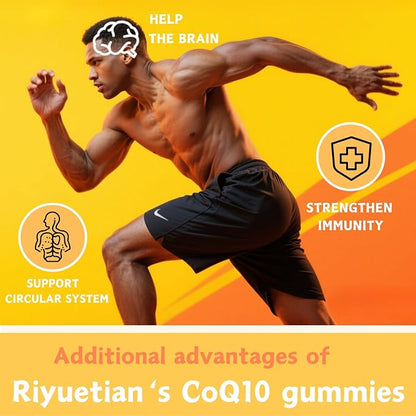 2 packCOQ10 Gummies - CoQ10 500mg + Omega-3 EPA/DHA + Magnesium Glycinate + Zinc Citrate, to Support Heart Health, Energy Production, Immune System & Mineral Absorption