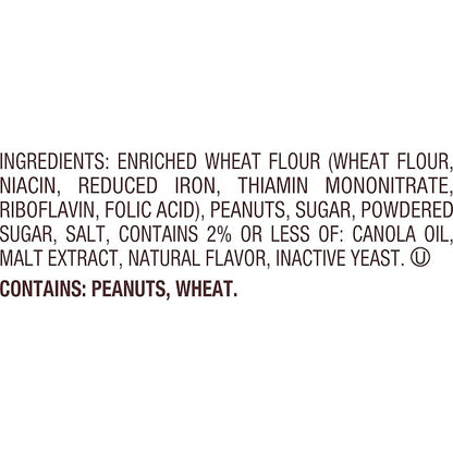 Reese's Filled Pretzels, Peanut Butter Pretzel Nuggets, Crunchy, Ready to Eat, Sweet and Salty Snack, 1 oz Bags (10 Count)