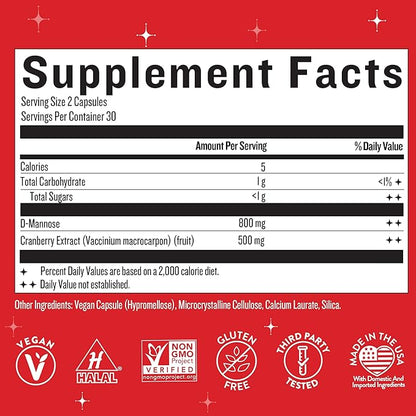 Legendairy Milk Girl’s Gotta Go™ - UTI Support Supplement - Urinary Tract Health for Women - UTI Relief for Women with Sugar-Free Cranberry and D-Mannose, 30 Servings