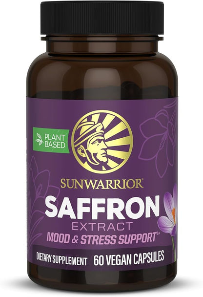 Saffron Extract Supplements Capsules 88.5 mg - Plant-Based Mood & Relaxation Supplement for Mental Clarity Focus & Emotional Balance - Vegan Daily Antioxidant for Stress Support Eye Health 60 Servings