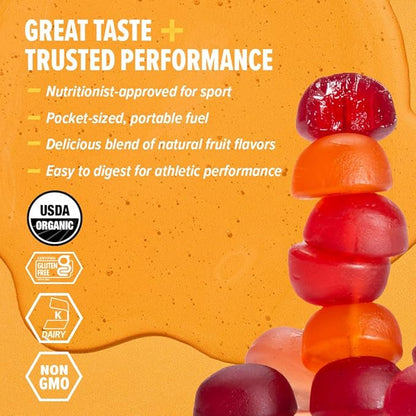 Honey Stinger Organic Energy Chew Variety Pack of 12, 4 Pack Each of Fruit Smoothie, Citrus Splash and Pink Lemonade, Gluten Free & Caffeine Free, Energy Chews for Exercise, Endurance and Performance