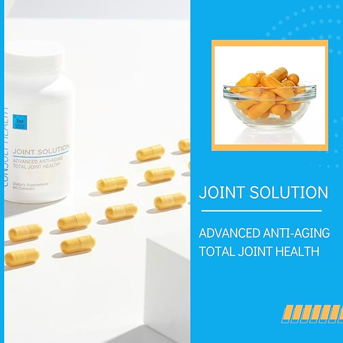 Consult Health Joint Solution Advanced Total Joint Health Dietary Supplement for Relief, Curcumin C3 Complex Turmeric for Maximum Flexibility, UC Type II Collagen, Hyaluronic Acid, 30 Capsules