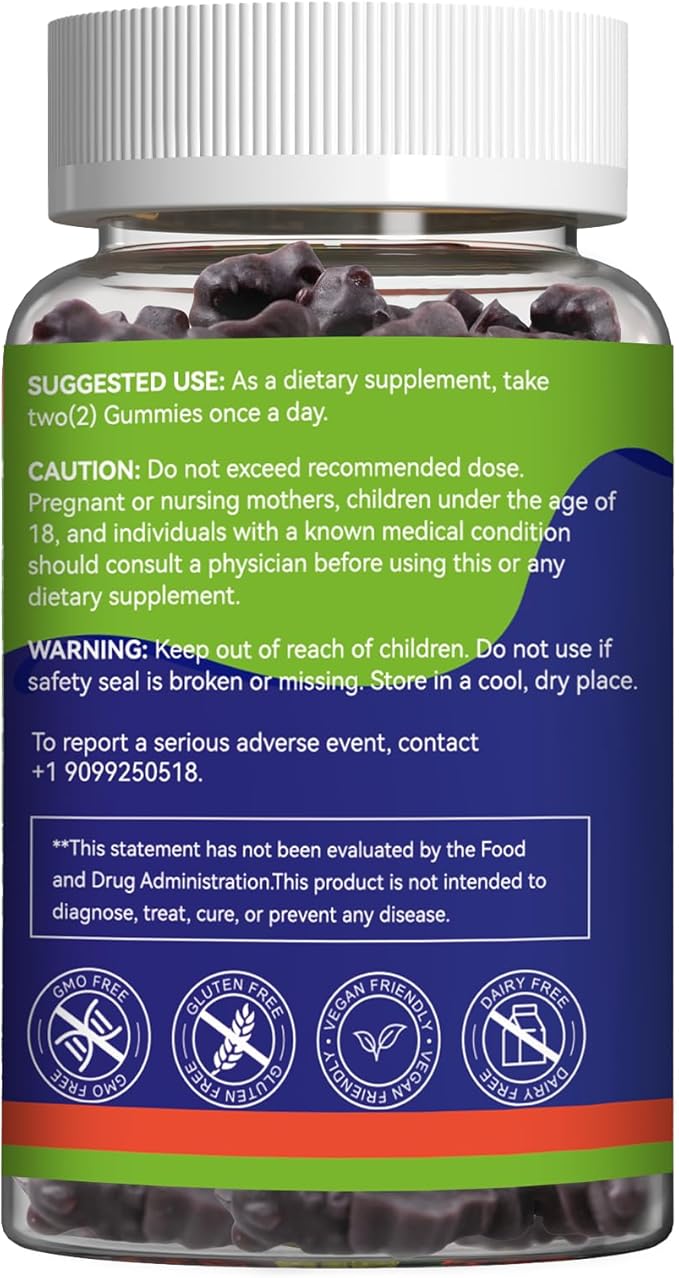 2 Pack Black Seed Oil Gummies, Organic Black Cumin Seed Oil Gummies, Black Cumin Seed Oil Organic 500mg, Chewable Black Seed and Honey Gummies, Vegan, 120 Gummies