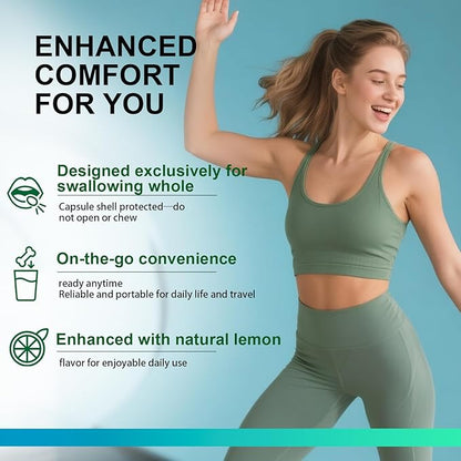 Huritan's Vride GLP-1 Supplement Support with Probiotics | Premium Formula for Healthy Weight Management & Digestive Balance | 60 Capsules