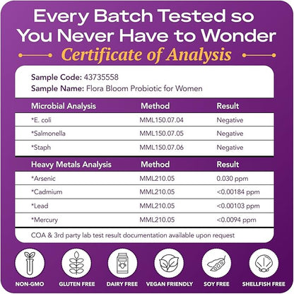 Complete Vaginal Probiotics for Women - w/Added Cranberry, D-mannose to Promote Urinary Tract, Bladder, Gut & Vaginal Health - pH Balance for Women - Support UTI, BV, YI - 60 Vegan Capsules
