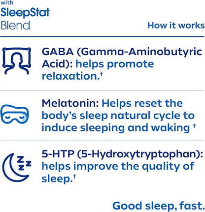 Dream Water Sleep Shots (12 Count) Sleep Aids for Adults - 5mg Melatonin, GABA, 5-HTP - Natural Snoozeberry Flavor (Blue Raspberry) - Liquid Melatonin Supplement - Zero Sugar & Gluten Free - 2.5 oz