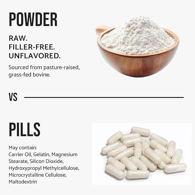 Bovine Collagen Peptides Powder Hydrolyzed Type I & III Protein, Grass-Fed Pasture-Raised Source, Unflavored Collagen Supplement Paleo-Friendly for Active Lifestyles & Wellness Non-GMO, 100g (3.5 oz)